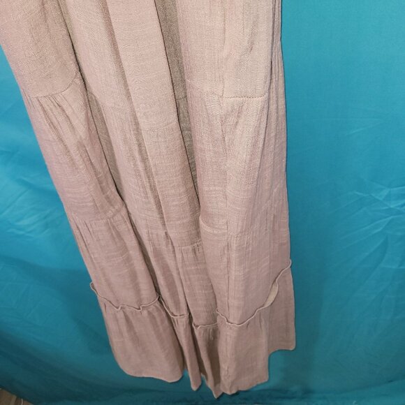 Listicle Womens Sleeveless Tiered Maxi Dress Halter Neck Small - Picture 4 of 9